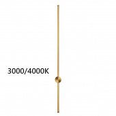 4335/18WGP HIGHTECH ODL23 299 золото Настенный светильник IP20 LED 18W 849Лм 3000K/4000K (перекл. ч/з тумблер на драйвере) FILLINI