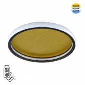 7736/60L MITRA LED SN 069 Светильник металл/акрил/белый/золотой/черный LED 60Вт 3000-6500К D450 IP20 пульт ДУ SHIMMERS