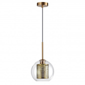4939/1 PENDANT ODL22 467 античн.бронза/металл/прозрачный/стекло Подвес E27 1*40W CLOCKY