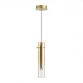5062/5LB PENDANT ODL24 453 золотой/янтарный/металл/стекло Подвес LED 5W 3000K SHINY