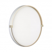 7646/DLN PALE SN 189 Светильник пластик/белый/золотой LED 48Вт 3000/4000/6000К D390 IP43 CCT OLIDI WHITE