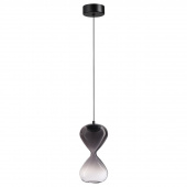 5092/4LA PENDANT ODL25 415 черный/дымчатый градиент/прозрачн./металл/стекло Подвес LED 4W 4000K 388Лм GLESSI