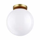 4248/1C HIGHTECH ODL21 395 золотист/металл/белый/акрил Потолочный светильник IP44 E27 LED max 9W BOSCO