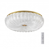 7719/60L PIKO LED SN 40 Светильник металл/стекло/прозрачный/золотой LED 60Вт 3000-6500K D500 IP20 пульт ДУ TESORO