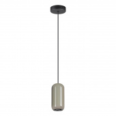 5053/1D PENDANT ODL24 447 черный/серый/металл Подвес GU10 LED 4W OVALI