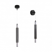 6556/15WCL LEDIO LN26 черный/дымчатый, металл/акрил/стекло Бра/подвес LED 15W 4000К 220V TRENDY