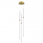 6639/33L HIGHTECH ODL24 291 металл/античная бронза/белые бусы из акрила Подвесной светильник IP 20 LED 33W 3500K 220V MONELLA
