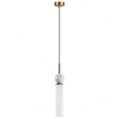 4359/1 MIDCENT ODL25 Подвесной светильник под латунь/металл/стекло/белый мрамор IP20 1*E14 40W 220V LOLLA