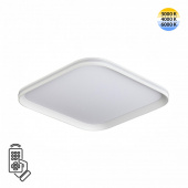 7750/72L MITRA LED SN 102 Светильник металл/PMMA/белый LED 72Вт 3000-6000К 396х396 IP20 пульт ДУ BETA