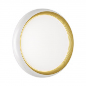 7650/DL PALE SN 141 Светильник пластик/белый/золотой LED 48Вт 4000К D380 IP43 TOFIQ WHITE