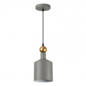 4086/1 PENDANT ODL19 495 серый/золотой Подвес Е27 1*40W 220V BOLLI