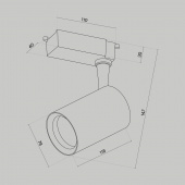 Трековый светильник Technical TR003-1-10W3K-S-W