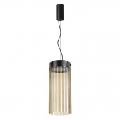 5047/10L L-VISION ODL24 439 черный/светл.янтарный/металл/стекло Подвес LED 10W 4000К 1237Лм PILLARI