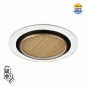7731/80L MITRA LED SN 078 Светильник металл/акрил/белый/под дерево/прозрачный/черный LED 80Вт 3000-6500К D480 IP20 пульт ДУ SUNNY
